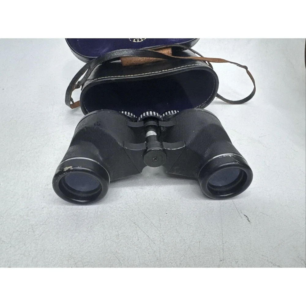 Vintage TASCO Model 118 7x35 578ft @ 1000yds Extra Wide Angle Binoculars W/ Case